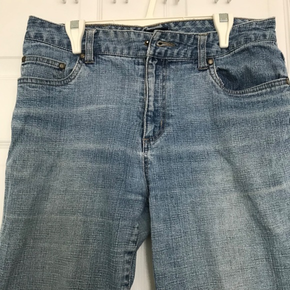 Vintage SOMEWHERE Light Blue Denim Jean Pants Size 8 MISSING BUTTON - Picture 4 of 12